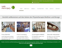 Tablet Screenshot of mbphysio.de